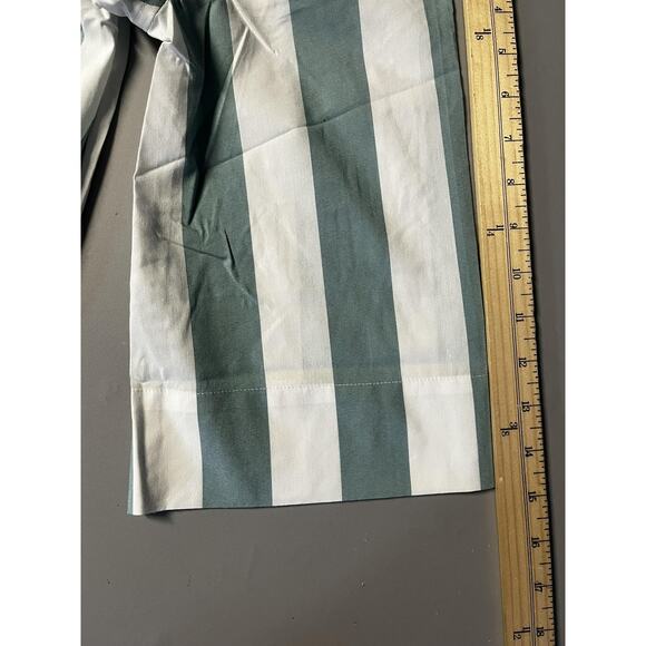 Atlantic-Pacific x LAKE Shirt Dress Womens XS Green/White Striped Pockets Resort - Picture 14 of 15